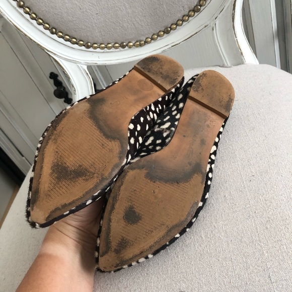 ZARA PONY HAIR FLATS - Picture 5 of 8